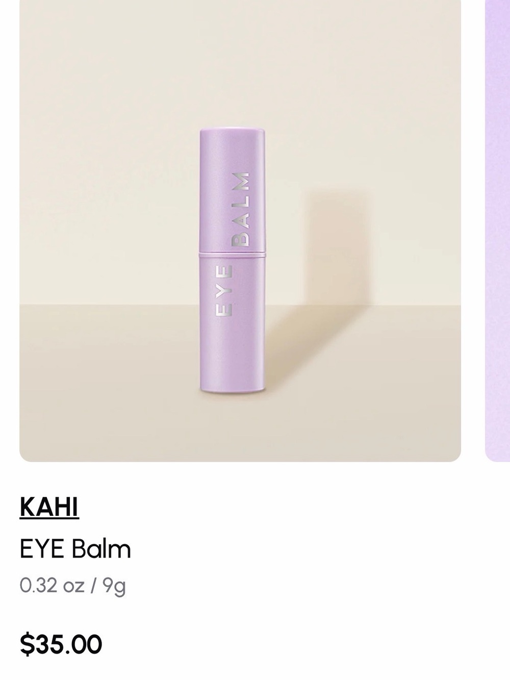 KAHI Eye Balm – 0.32 oz / 9g